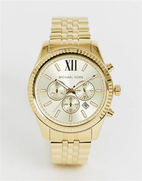 reloj michael kors mk8281|michael kors leather watch.